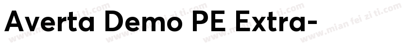Averta Demo PE Extra字体转换
